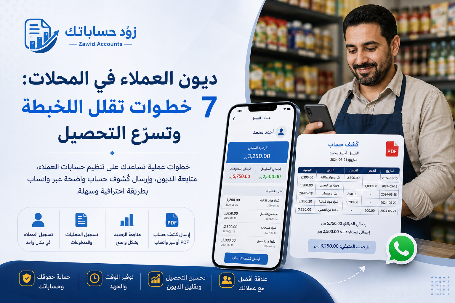 ديون العملاء في المحلات: 7 خطوات تقلل اللخبطة وتسرّع التحصيل
