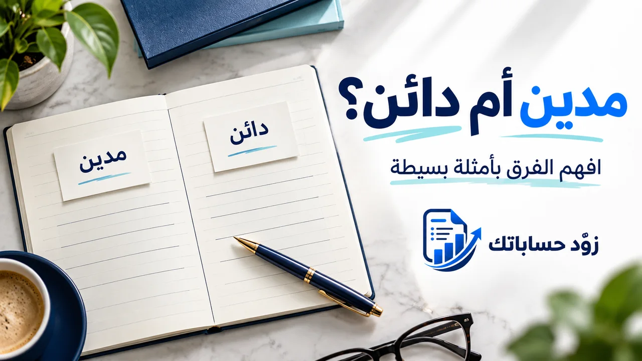 الفرق بين المدين والدائن: شرح مبسط بأمثلة من التعاملات اليومية