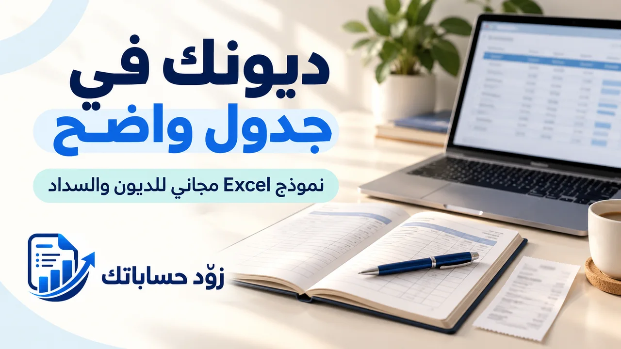جدول ديون Excel مجاني: نموذج جاهز لتسجيل الديون والسداد