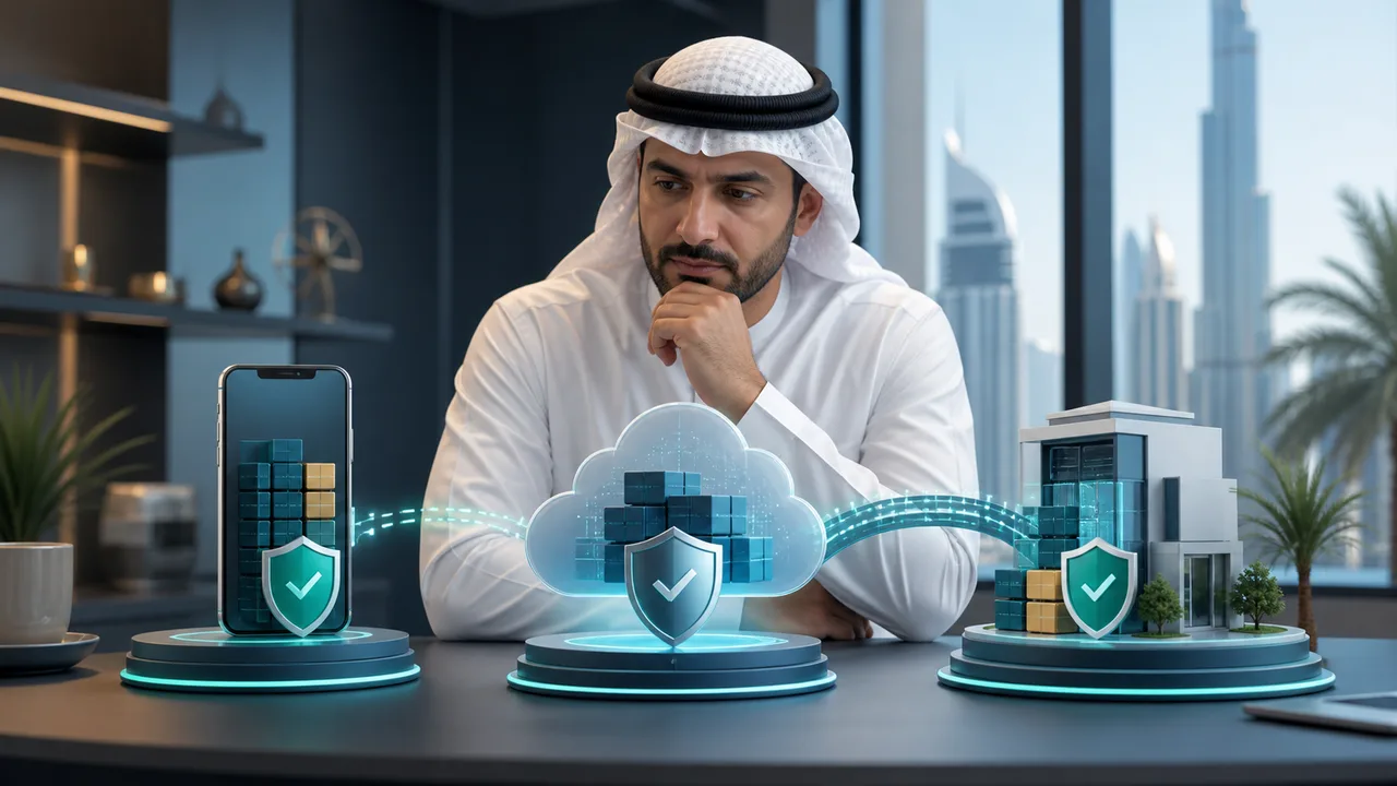 أين تُخزّن بيانات الحسابات؟ الهاتف أم السحابة أم نظام هجين